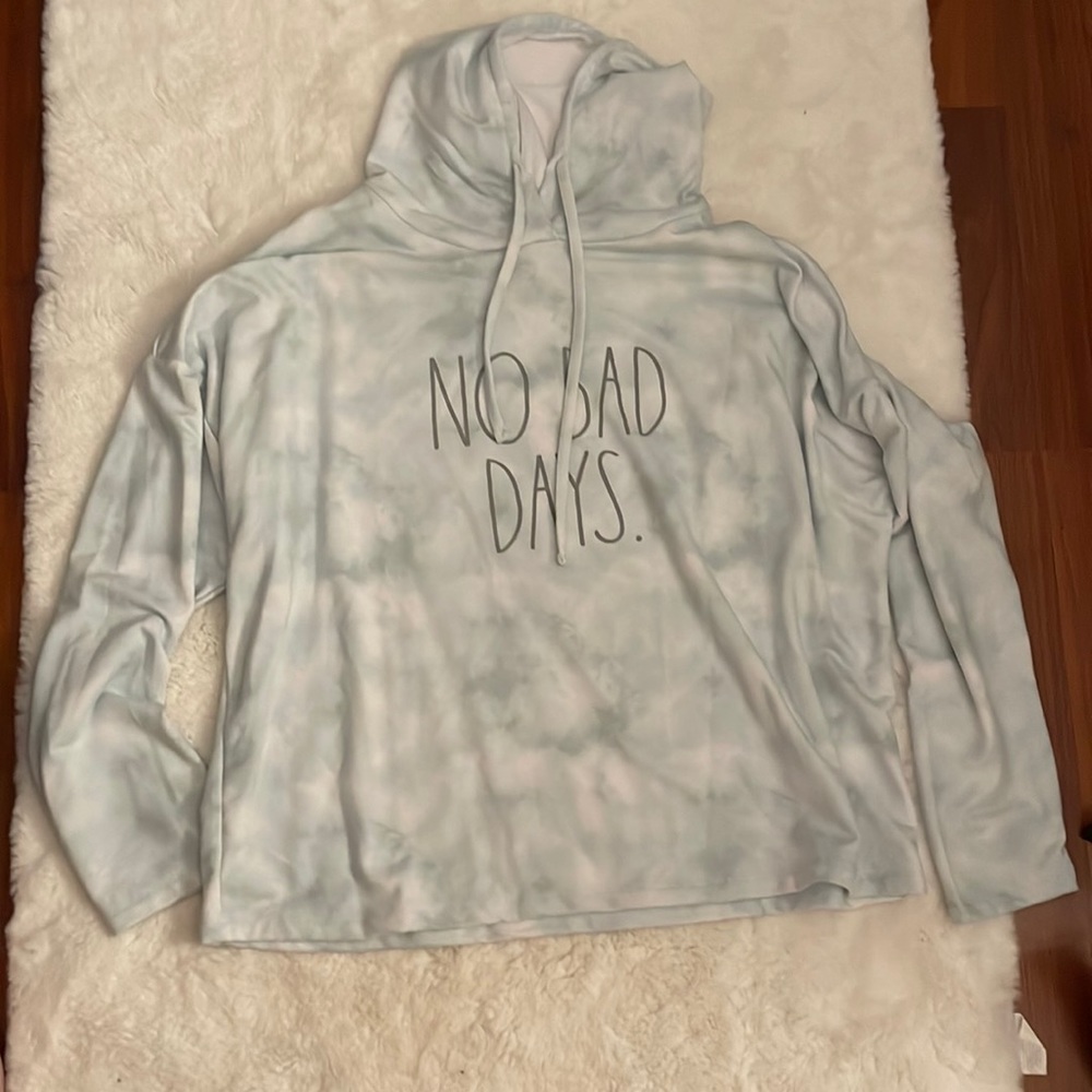 Tie die saying hoodie